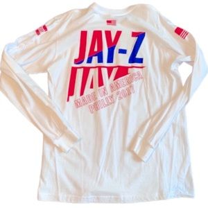 2017 Jay Z 4:44 Longsleeve Tour T-Shirt. Philly White Red Blue multiple sizes